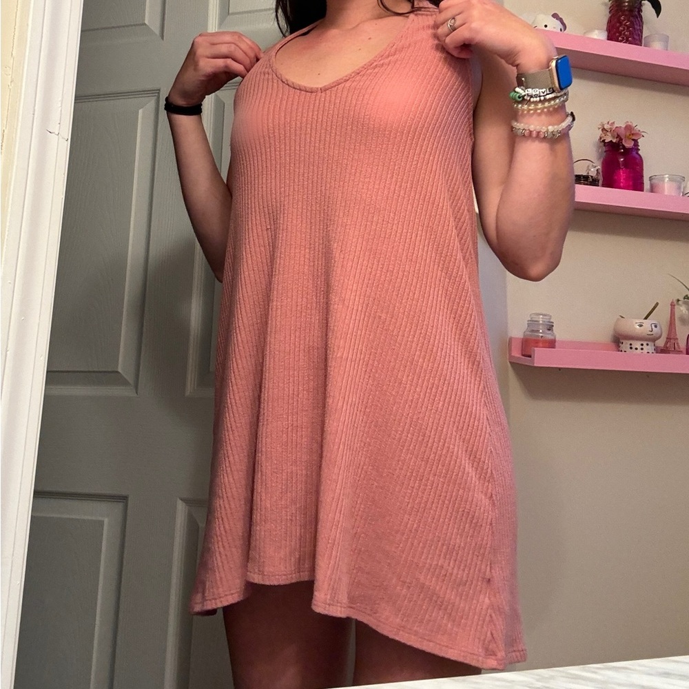Kendall & Kylie PacSun Pink Knit Tank Dress